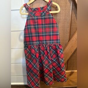 Vineyard Vines Red and Green Plaid Kids Dress